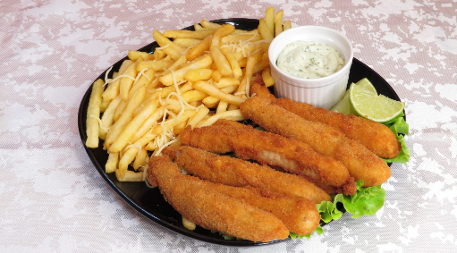 Filé de Tilápia com Fritas